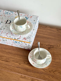 Maison Cabinet de Curiosités Porcelain Coffee Cup & Saucer Set