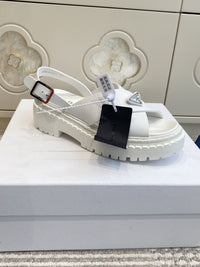 Crossover Platform Sandals
