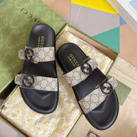 Double Strap Slide Sandals
