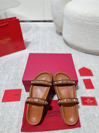 Garavani Rockstud Rope Flat Sandals