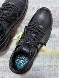 ECCO Black Leather Comfort Sneakers
