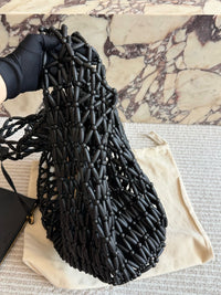 Icare Beaded Wood Tote