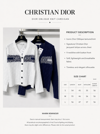 Oblique Jacquard Knit Cardigan