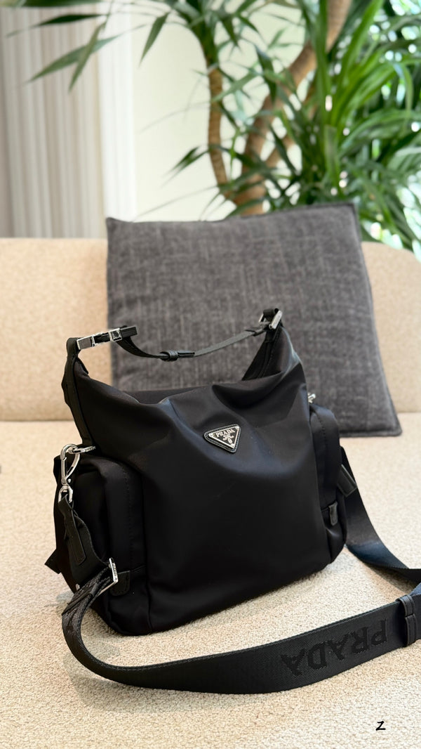 Explore Re-Nylon Saffiano Shoulder Bag