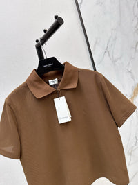 Cropped Polo Shirt