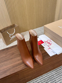 Kate Max Leather Ankle Boots