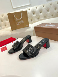 Her In Roma Leather Heeled Mules