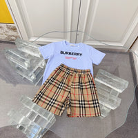 Check T-Shirt & Shorts Set