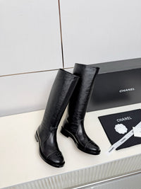 26B Logo Leather Boots