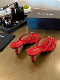 Camellia Thong Mules