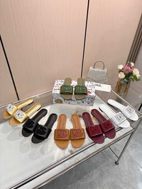 Bianca Leather Slides