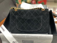 Suede Flap Bag