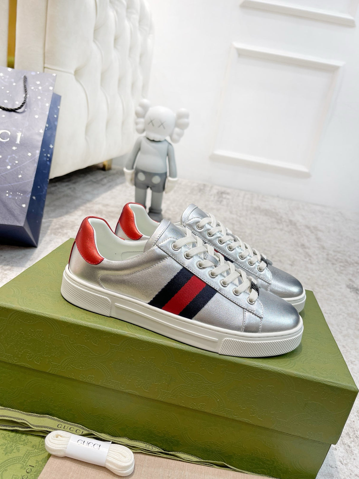 Ace Embossed Sneakers