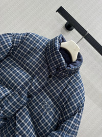 Reversible Checked Down Jacket