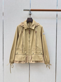 Gabardine Hooded Adenium Jacket