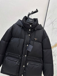 26S Re-Nylon Hooded Down Jacket