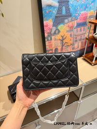 Wallet on Chain Lambskin Leather