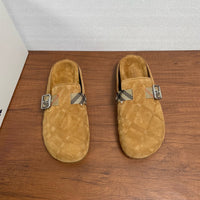 Check Suede Urchin Clogs