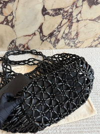 Icare Beaded Wood Tote