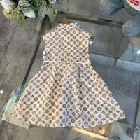 Monogram Sleeveless Zip Dress