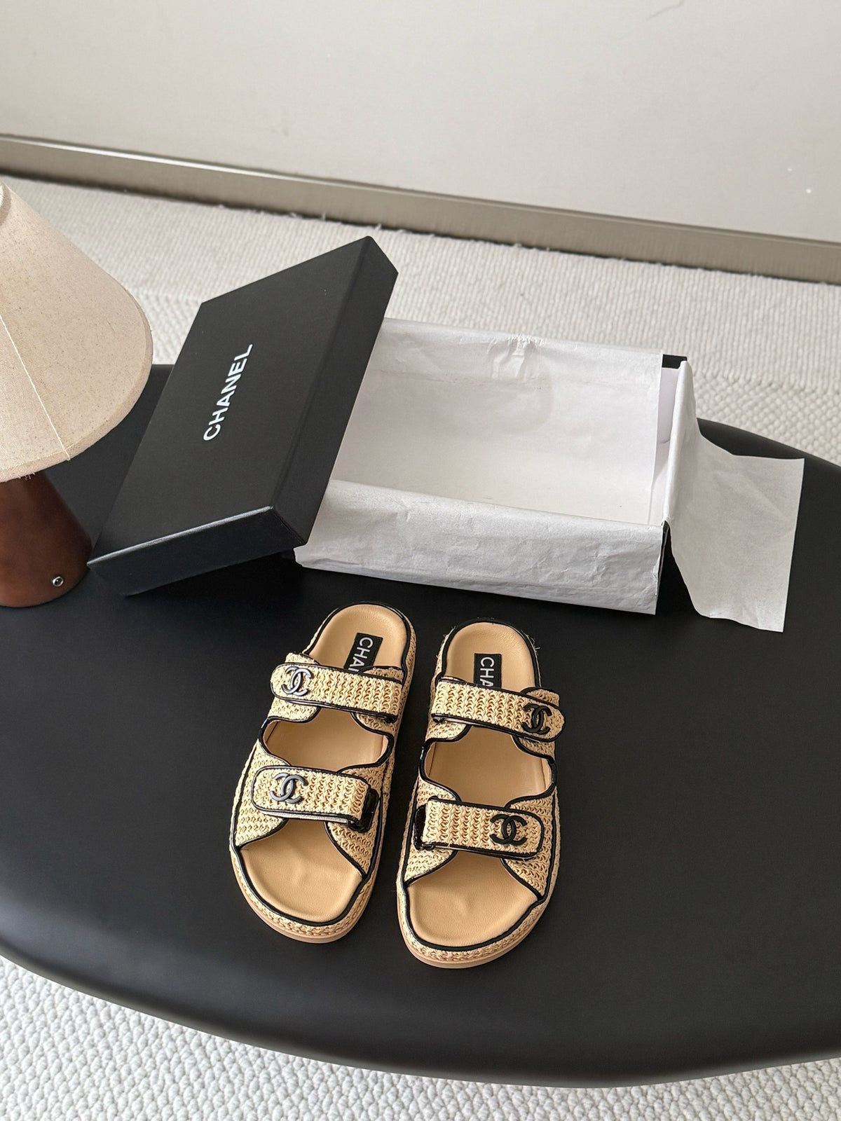 26S Tweed Sandals