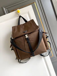 Explore Re-Nylon and Leather Backpack