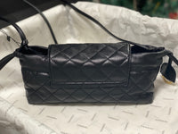 Drawstring Flap Bag Lambskin
