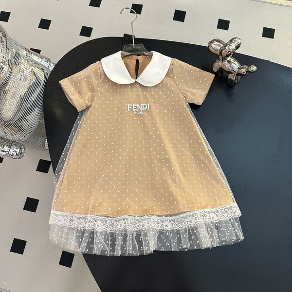 Roma Embroidered Peter Pan Collar Dress