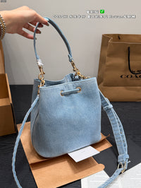 Denim Bucket Bag