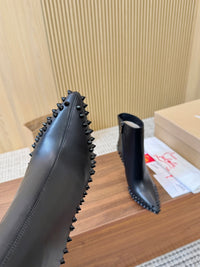 Kate Max Leather Ankle Boots