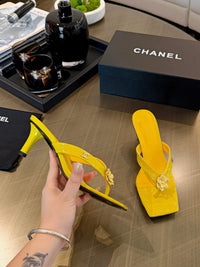 Camellia Thong Mules