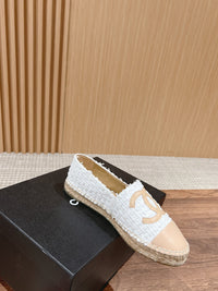 Tweed Leather Espadrilles