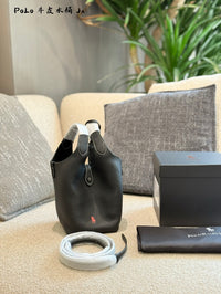 PRL Leather Bucket Bag