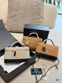 Vanity Case Suede Calfskin