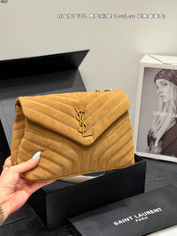 Suede Loulou Shoulder Bag