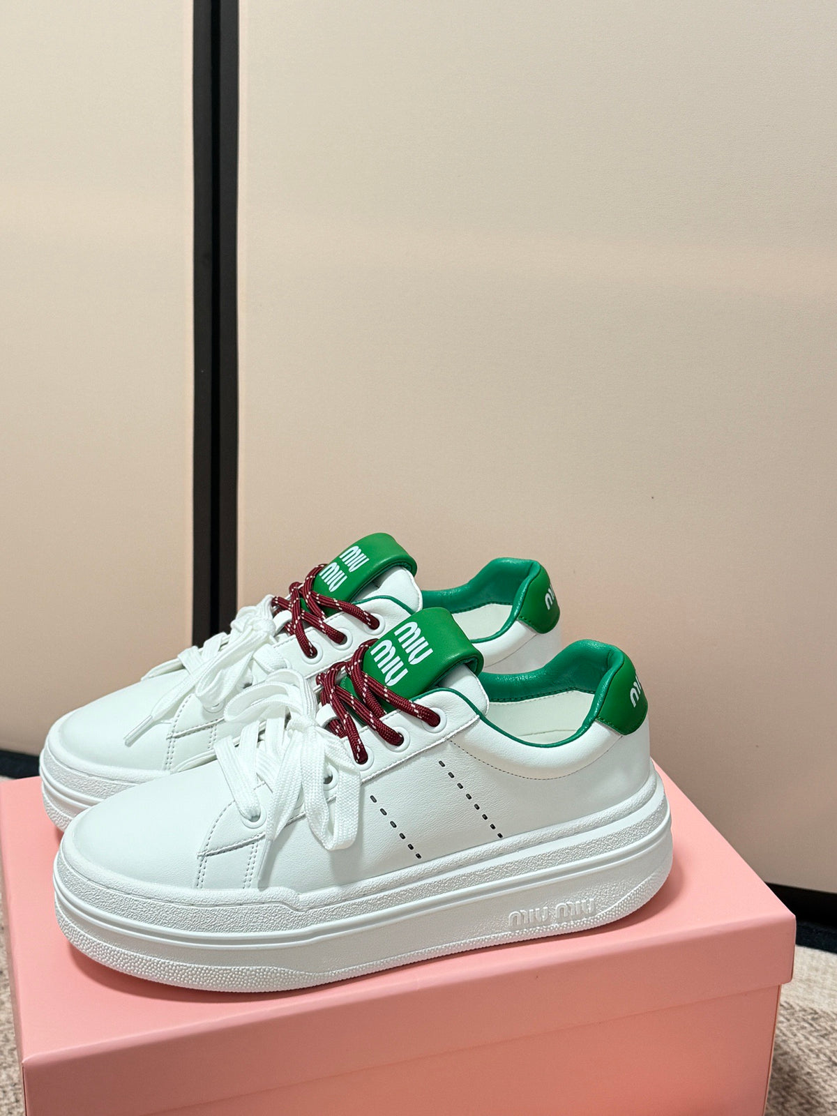 Lace-Up Platform Sneakers