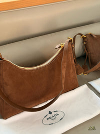 Suede Aimée Shoulder Bag