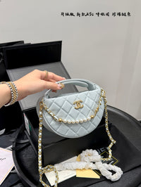 25S Pearl Chain Round Bag