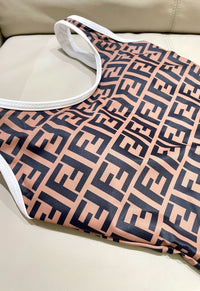 Logo One Piece Swimsuit