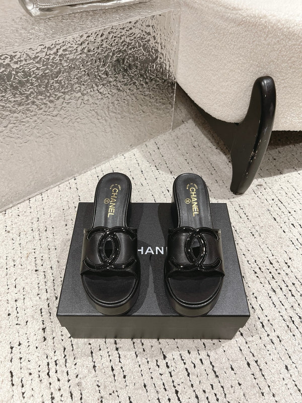 Platform Slide Sandals
