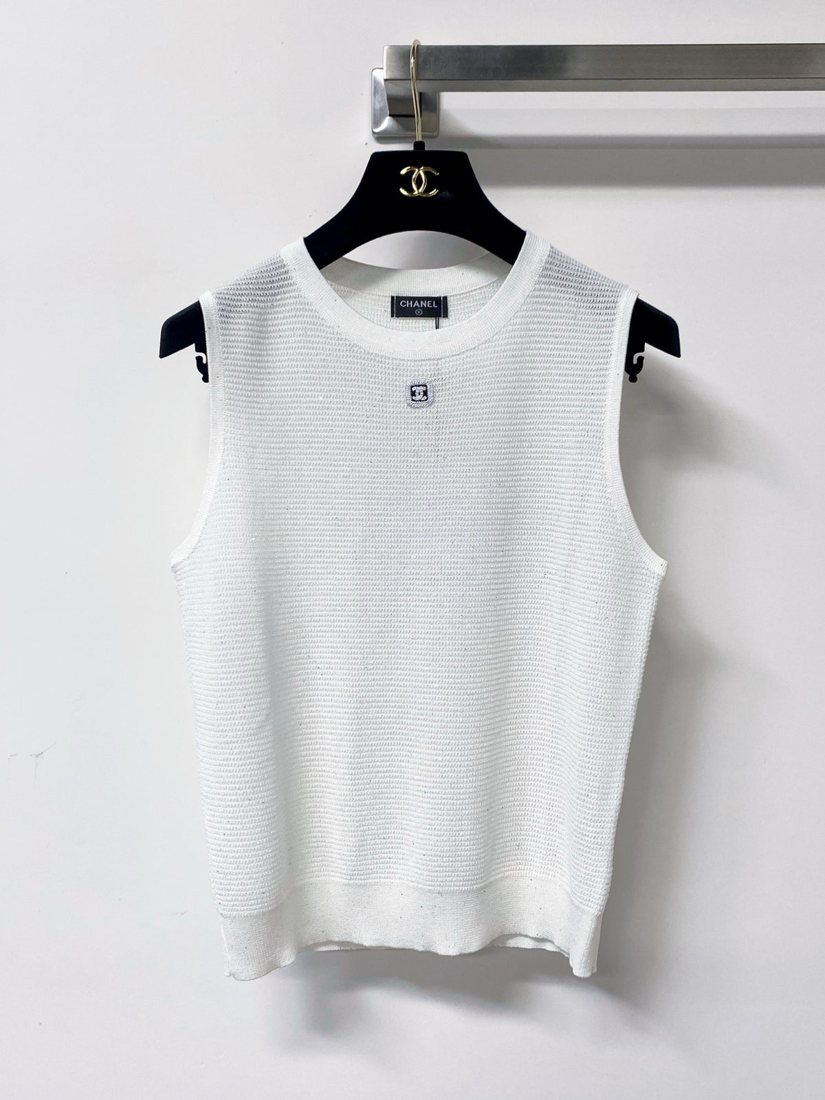 Sleeveless Textured Knit Top