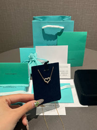 Open Heart Diamond Necklace
