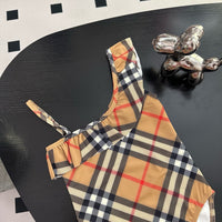 Vintage Check Swimsuit & Shorts