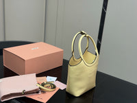 Ivy Leather Top Handle Bag