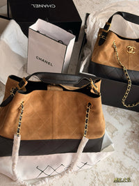 Suede Shopping Bag