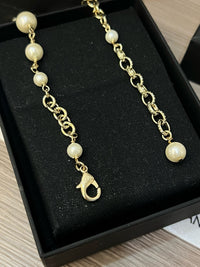 Pearl Charm Necklace & Bracelet Set
