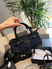 Bonnie Small Denim Leather Bag