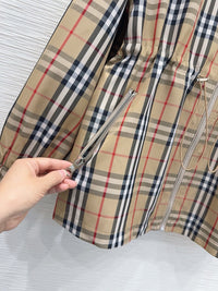 Check Hooded Jacket