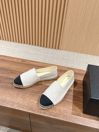 Tweed Leather Espadrilles