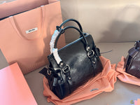 Beau Leather Top-Handle Bag